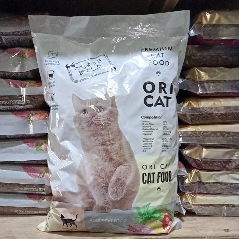 Ori Cat 1kg Premium Cat Food Makanan Kucing Murah Makanan Kucing Kering Repack