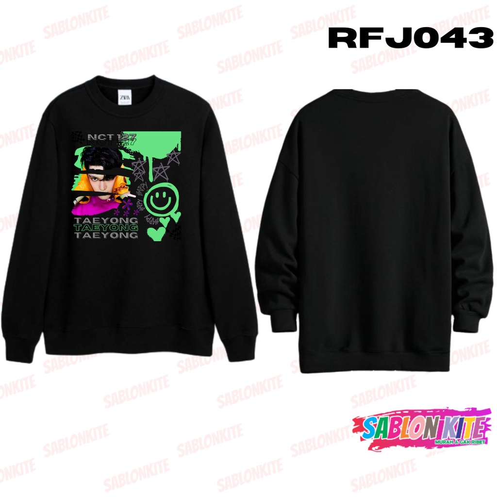 MURAH!!! HOODIE SWEATER NCT 127 TAEYONG STICKER PAINT RFJ043