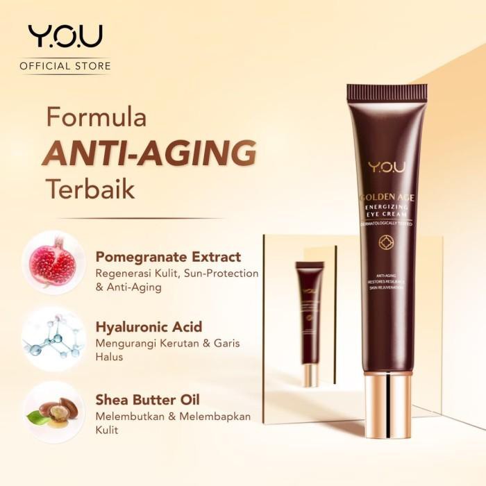 YOU Golden Age Energizing Eye Cream 15g [ Intense Eye Firming Treatment] Original Resmi