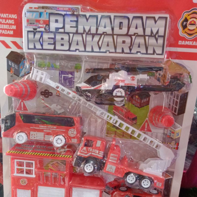 Mainan Anak Mobil Pemadam Set