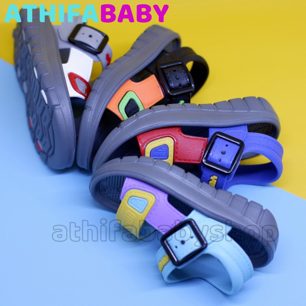 Sepatu Sandal Anak Laki Usia 6 Bulan 1 2 3 Tahun Size 18-23 Sendal Gunung Karet Balita Bayi Cowok