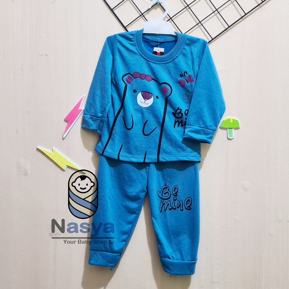 [RS-017] Setelan Baju, Anak perempuan usia 3 bulan - 2 tahun  motif KEREN