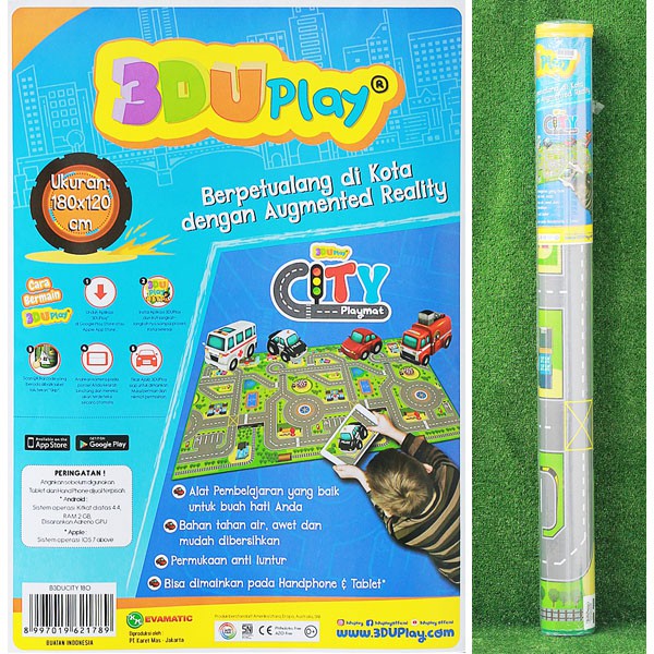 3duplay playmat karpet 3 dimensi , banting harga playmat edukasi. playmat 180x120cm