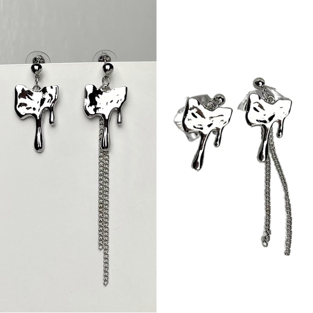 Anting Tusuk Asimetris Trendy Untuk Wanita