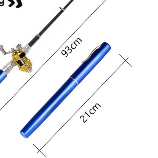 ✫ 1 Set Joran Pancing Pena / Pancingan Mini Bentuk Pulpen ☈