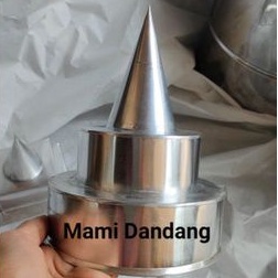 Tumpeng candi bulat 15cm tinggi 21cm