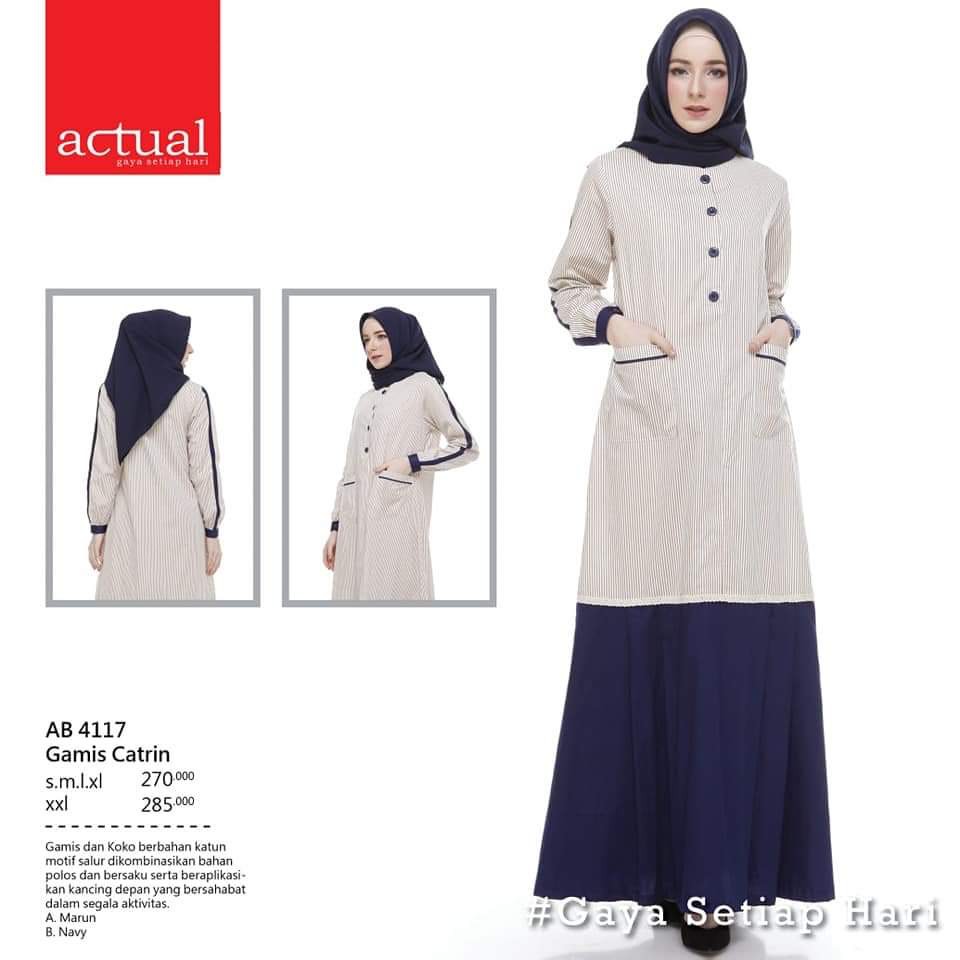Actual Basic AB 4117 Catrin (Grade B, Minor defect) gamis sale murah