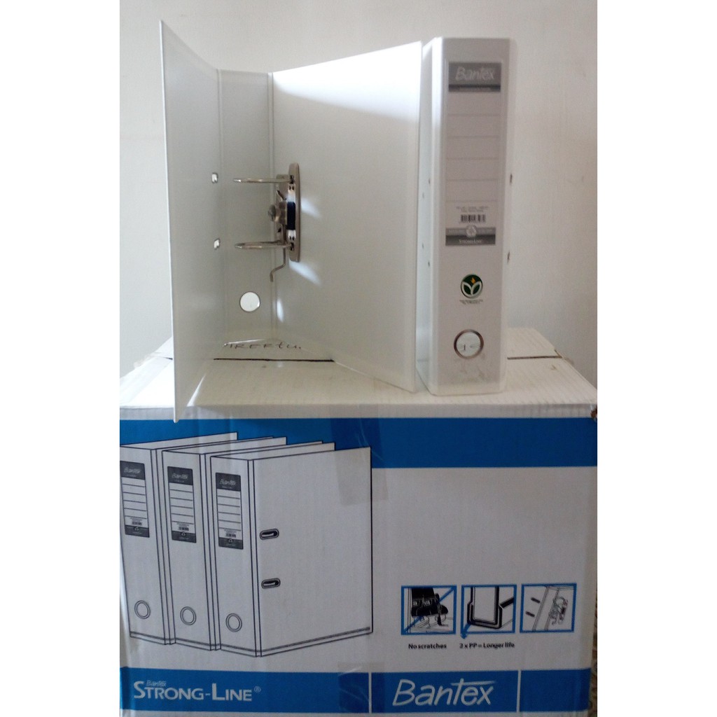 

Bantex Ordner Folio 1465 / Level Arch File (PP) 70mm Putih White 07