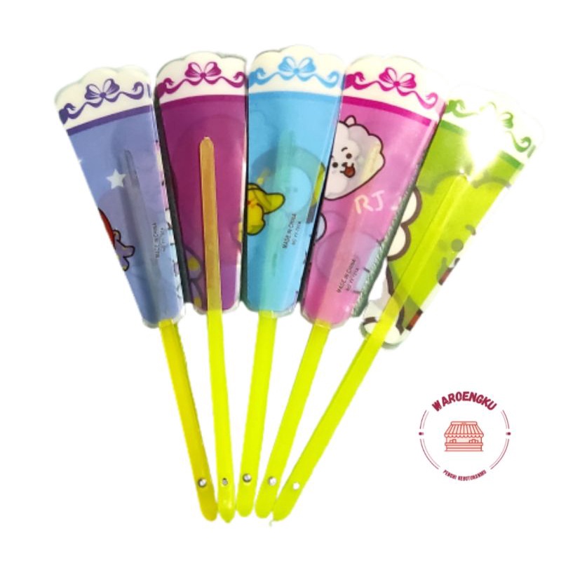 KIPAS TANGAN PLASTIK MOTIF BTS / KIPAS TANGAN LIPAT / KIPAS TANGAN / KIPAS PLASTIK MOTIF