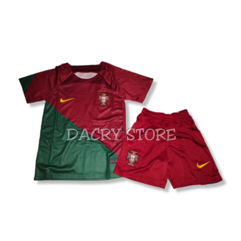 Jersey kids anak portugal home new 2022 grade ori