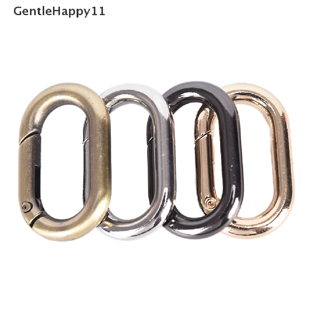 Gentlehappy 5PCs / Set Kait Snap Bentuk O Bahan Alloy Untuk Outdoor