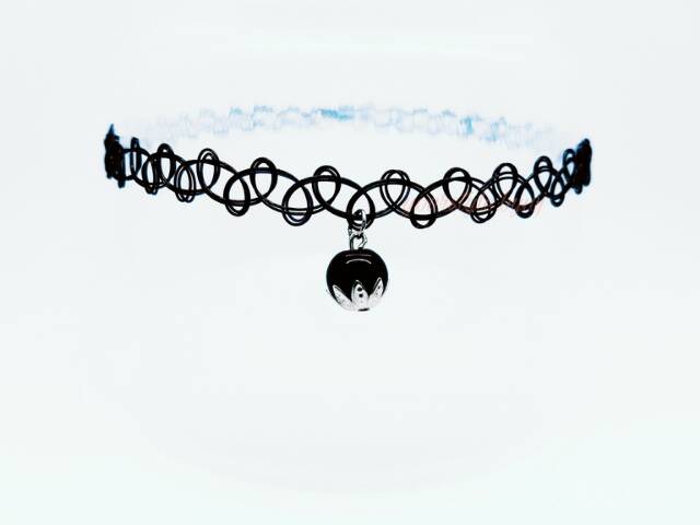 Choker black pearl necklace/ kalung handmade/ kalung korea