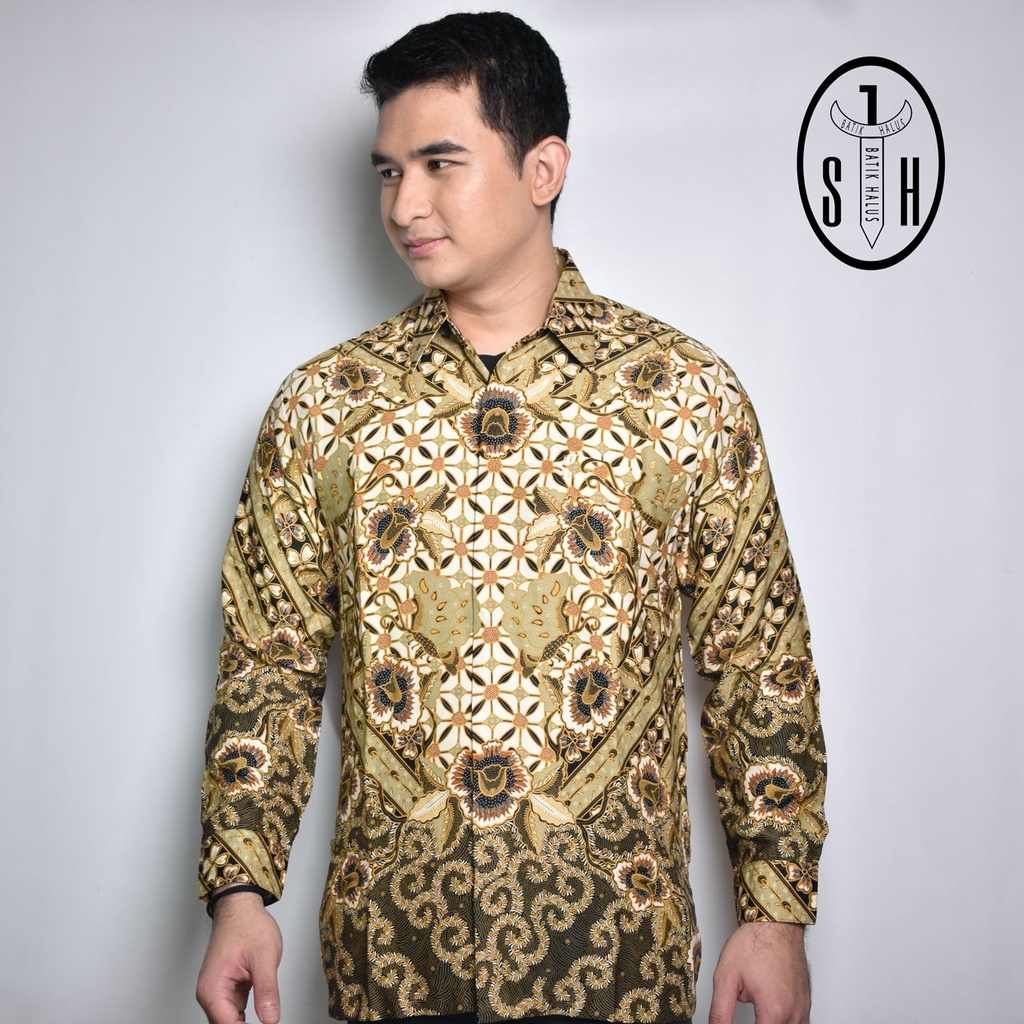 SULTAN HADI / BAJU BATIK / BATIK LENGAN PANJANG / MODEL BAJU BATIK TERBARU / KEMEJA BATIK / ATASAN PRIA / BATIK MEWAH / BAJU BATIK SILKY LT P9