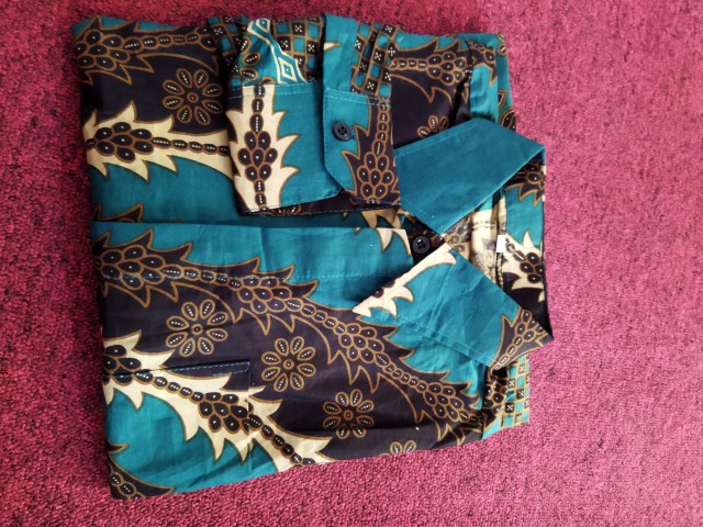 New Kemeja Batik Slimfit Exclusive Original Butik Atasan Batik Seragam M L Xl Xxl