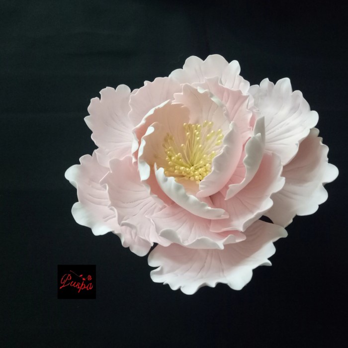

(413/PPEBM)Gumpaste Flower Sugar Flower/ Bunga Gumpaste Peoni