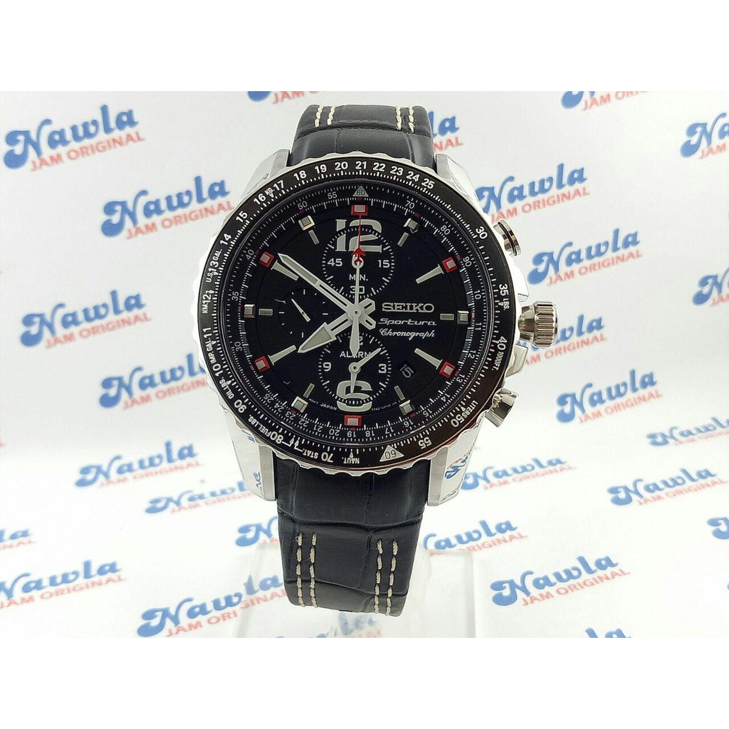 Seiko Sportura SNAE95P2 Chronograph Flightmaster | Jam Tangan Pria SNAE95