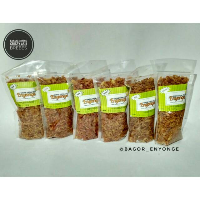 

Grosir Bawang Goreng ENYONGE ukuran 100gr
