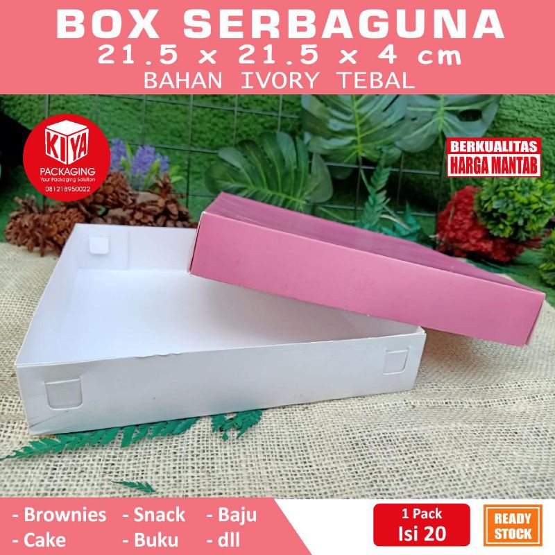 

kemasan kue box hijab 21.5 x 21.5x4
