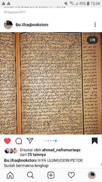 Ihya ulumuddin makna pesantren lengkap