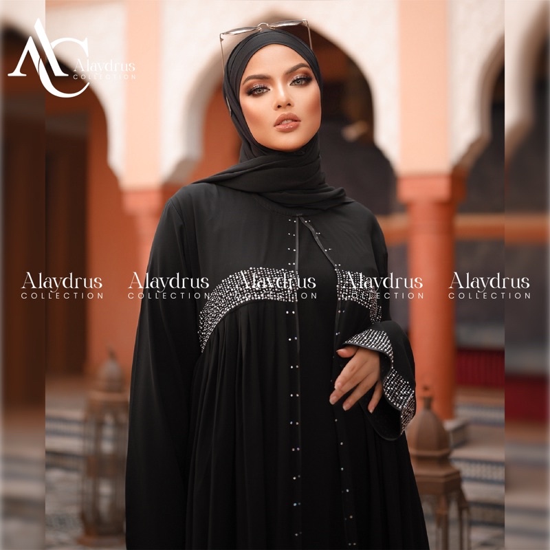 Abaya Gamis Maxi Dress Arab Saudi Bordir Zephy Turki Umroh Dubai 686