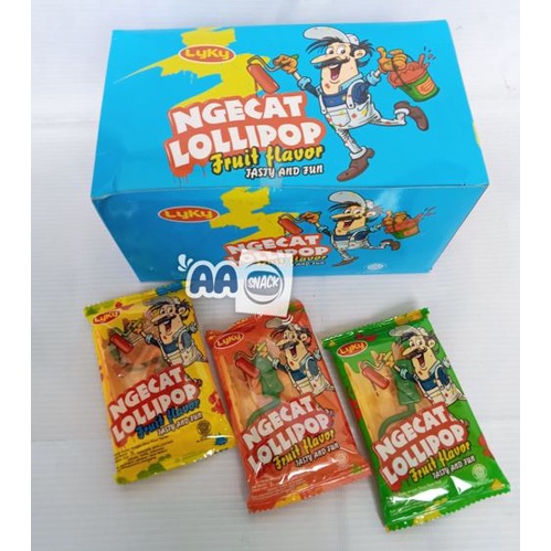 

PERMEN KERAS NGECAT LOLLIPOP ISI 24 X 7GR