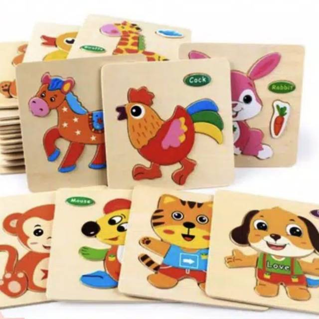 1st STEP puzle 3D/ape mainan edukasi/puzle jigsaw/puzzle edukasi PAUD/TK /AlatPeragaSemarangEdukatif