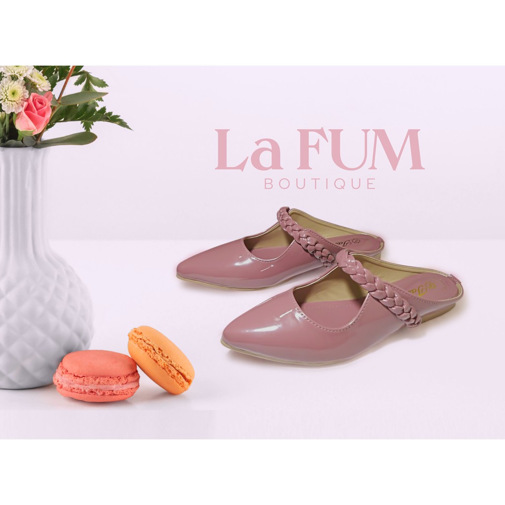 FREESIA - SENDAL WANITA FLAT MULES SHOES CASUAL