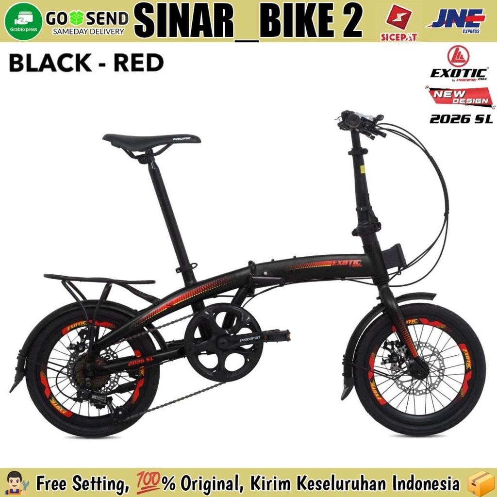 Sepeda Lipat 16 &amp; 20 Inch EXOTIC 2026 SL Shimano 7 Speed New 2022