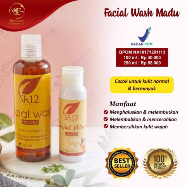 Facial wash madu sr12