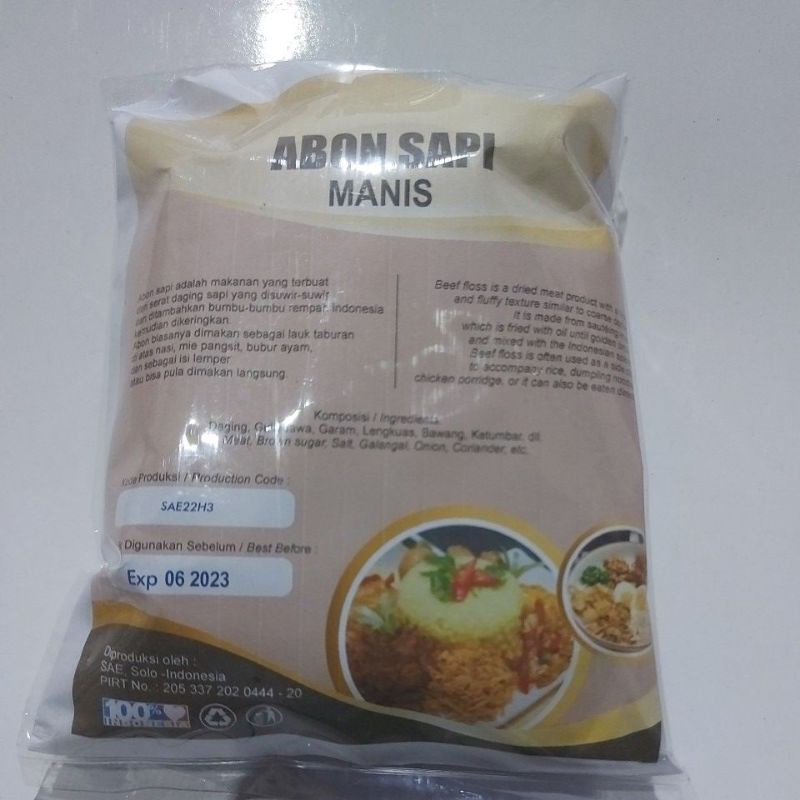 [250 Gr] ABON SAPI SAE ORIGINAL