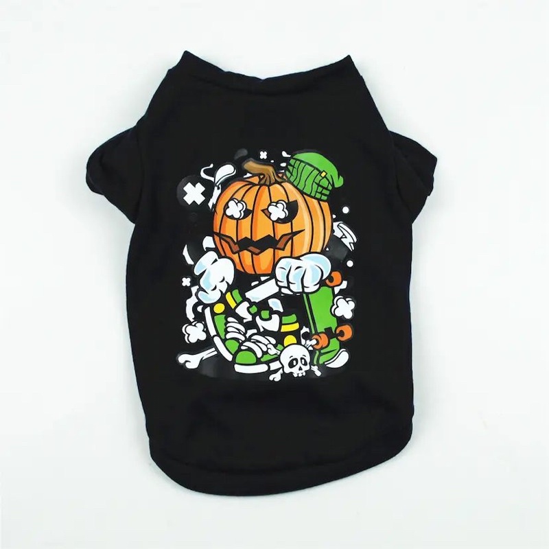 Baju Kucing Anjing Motif Halloween Cat Dog Pet Costume Kostum Haloween Murah Kaos