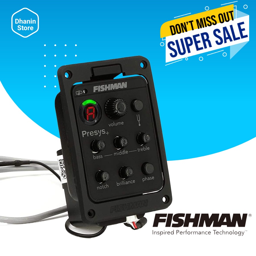 Preamp Amplifier Ampli Amply Tuner Tunner Tuning Equalizer Efek Gitar Guitar Akustik Acoustic Fishma