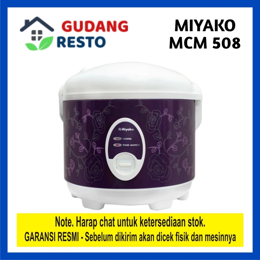 COD  Miyako MCM 508 Rice cooker 3 in 1 1.8 L / Magic com / MCM-508 / MCM508