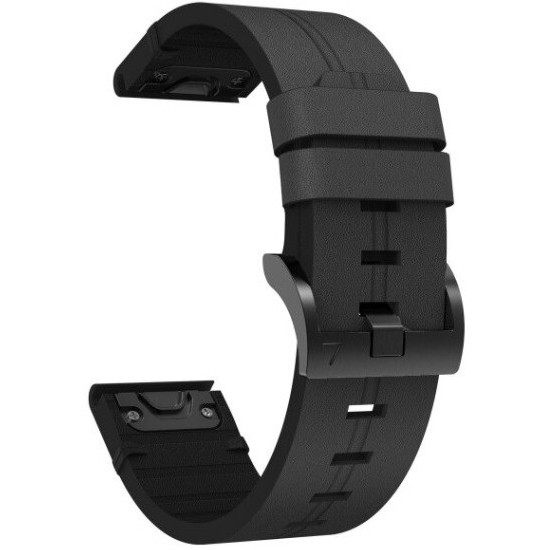 Tali Jam Quick Fit 22mm Watch Strap Garmin D2 Delta - Leaher Kulit Strip Style