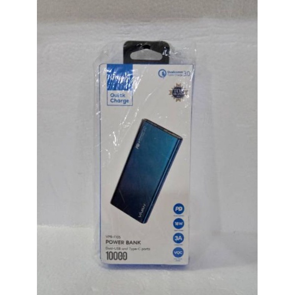Power Bank Vivan VPB-F10S 10000Mah 2port 3.0A Type C  - PB Vivan VPB-F10S 10000Mah 3.0A