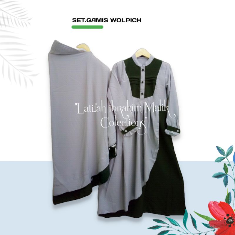 SET. GAMIS SYAR'I DEWASA FREE CADAR