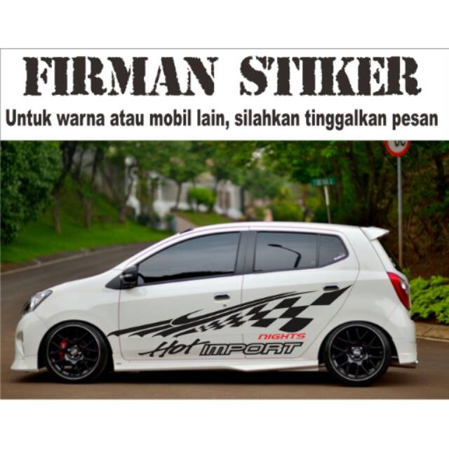  Modifikasi  Stiker Mobil  Ayla Silver  Otomotif Modifikasi  