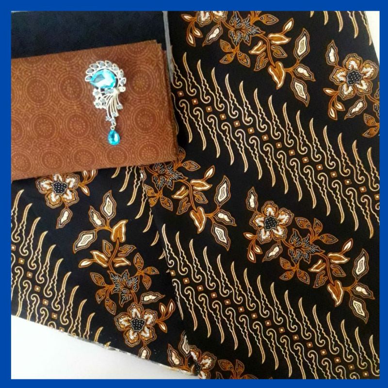 kain batik Pekalongan parang coklat