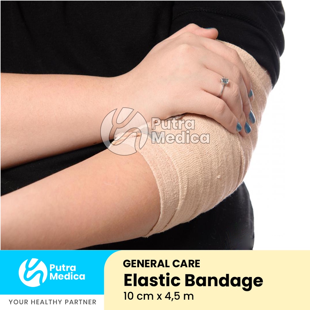 General Care Elastic Bandage 10cm x 4,5m / Perban Coklat Elastis