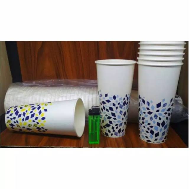 Jual Paper Cup 22oz dan 18 oz Pack 50pcs Gelas Kertas Cold Murah ...
