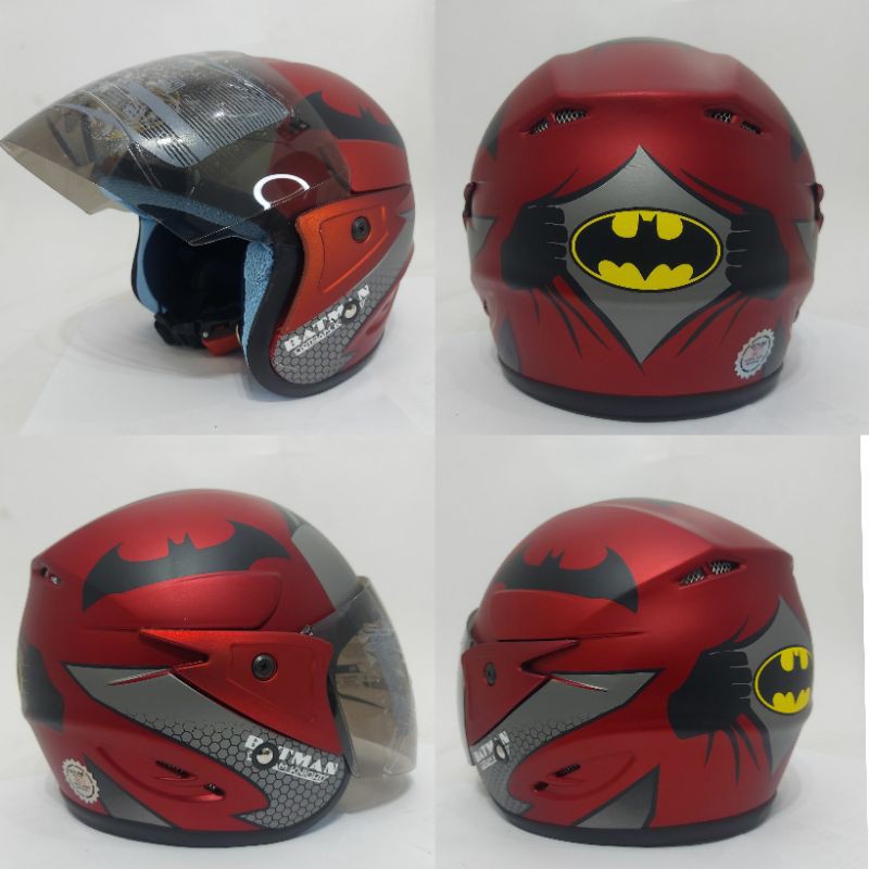 Helm Anak Batman Untuk 3 SD 9 Tahun