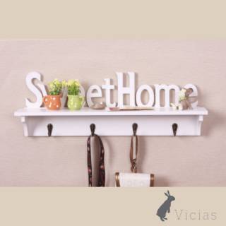 Dekorasi Rak Kayu Gantungan Kunci Vintage Dinding tulisan Dekorasi Rak Kayu Gantungan Kunci Vintage Dinding tulisan