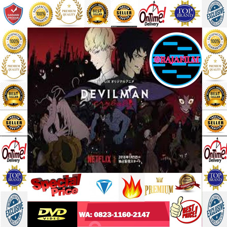 Kaset CD DVD Film Anime Devilman