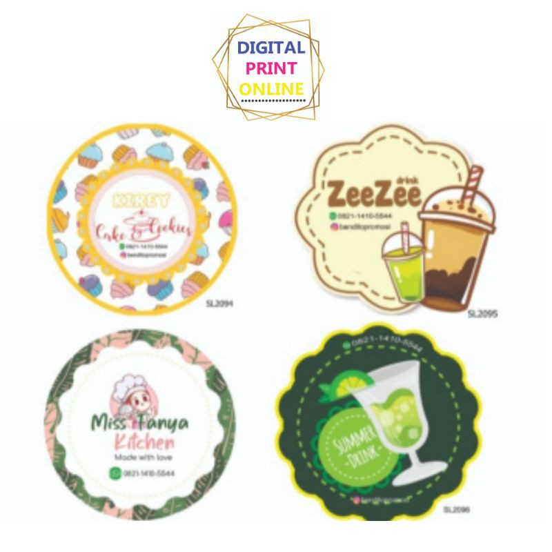 

sticker label produk,sticker makanan,sticker label murah, 4cm