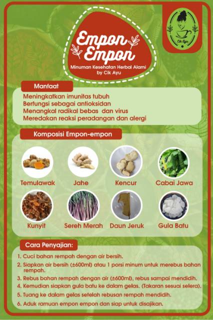 Jamu Empon Empon Minuman Tradisional Kaya Manfaat Shopee Indonesia