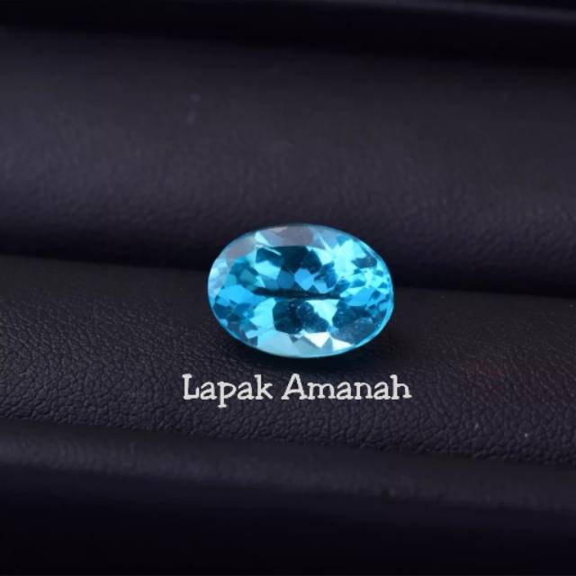 Batu Natural Blue Topaz Top Luster Super Clean Dijamin Puas Original