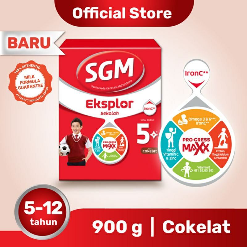 

SGM EXPLOR 5+ MADU/COKLAT PRO-GRESSMAXX 900GR