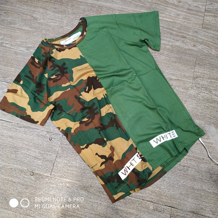 DIJUAL KAOS ARMY OFF WHITE PRIA