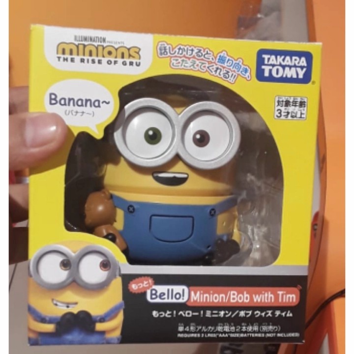 Sale mainan: Takara Tomy Minions Banana Bello Minion/ Bob with Tim / minion Stuart