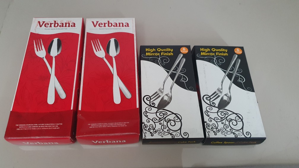 Set Sendok Garpu Kecil / Sendok Teh Mirror Finish Stainless Tebal